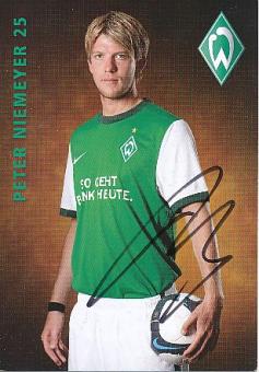 Peter Niemeyer  2009/2010  SV Werder Bremen  Fußball  Autogrammkarte original signiert 