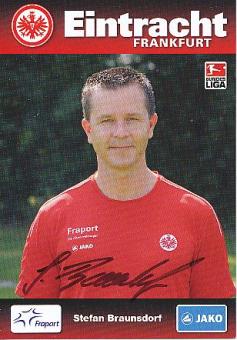 Stefan Braunsdorf  2009/2010   Eintracht Frankfurt   Fußball  Autogrammkarte original signiert 