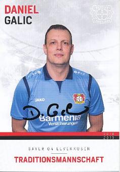 Daniel Galic  Traditionsmannschaft 2018/2019  Bayer 04 Leverkusen  Fußball Autogrammkarte original signiert 