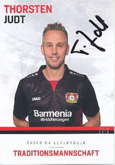 Thorsten Judt  Traditionsmannschaft 2018/2019  Bayer 04 Leverkusen  Fußball Autogrammkarte original signiert 