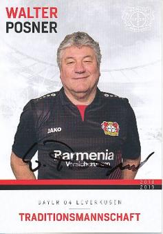 Walter Posner   Traditionsmannschaft 2018/2019  Bayer 04 Leverkusen  Fußball Autogrammkarte original signiert 
