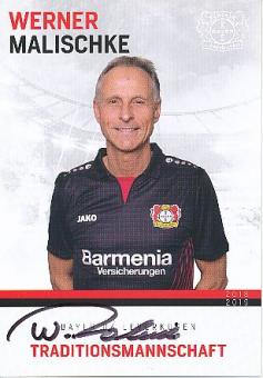 Werner Malischke   Traditionsmannschaft 2018/2019  Bayer 04 Leverkusen  Fußball Autogrammkarte original signiert 