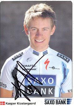 Kasper Klostergaard  Dänemark  Team Saxo  Autogrammkarte original signiert 