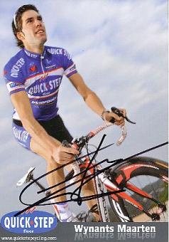 Maarten Wynants  Belgien  Team Quick Step Autogrammkarte original signiert 