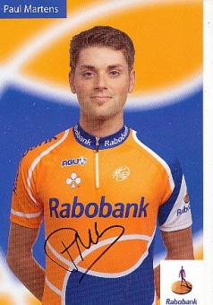 Paul Martens  Team Rabobank  Autogrammkarte original signiert 