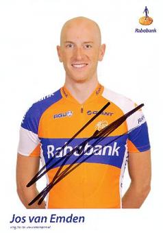 Jos van Emden  Team Rabobank  Autogrammkarte original signiert 
