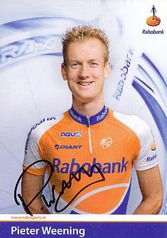 Pieter Weening  Team Rabobank  Autogrammkarte original signiert 