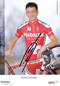 Daniel Schnider  Team Phonak  Autogrammkarte original signiert 