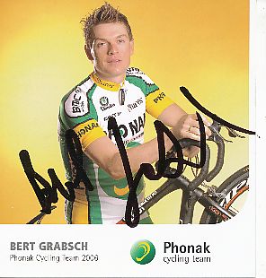Bert Grabsch  Team Phonak  Autogrammkarte original signiert 