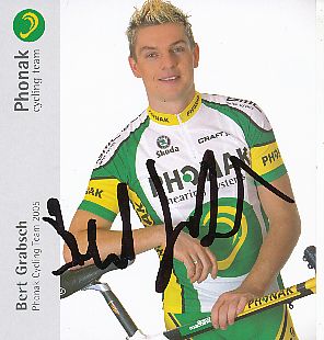 Bert Grabsch  Team Phonak  Autogrammkarte original signiert 