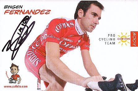 Bingen Fernandez  Team Cofidis Radsport  Autogrammkarte original signiert 