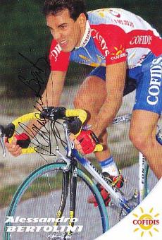 Alessandro Bertolini  Team Cofidis Radsport  Autogrammkarte original signiert 