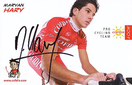 Maryan Hary  Team Cofidis Radsport  Autogrammkarte original signiert 