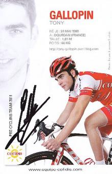 Tony Gallopin  Team Cofidis Radsport  Autogrammkarte original signiert 