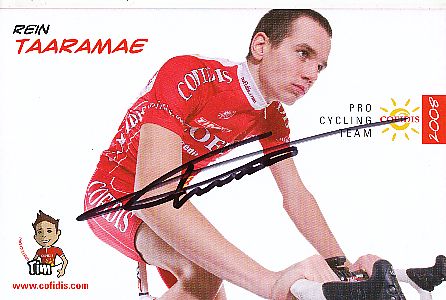 Rein Taaramae  Team Cofidis Radsport  Autogrammkarte original signiert 