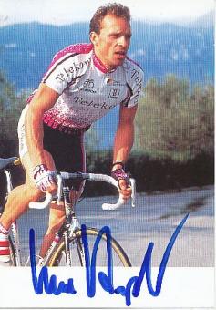 Uwe Ampler  Team Telekom   Radsport  Autogrammkarte original signiert 