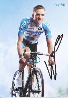 Paul Voß  Team Milram   Radsport  Autogrammkarte original signiert 
