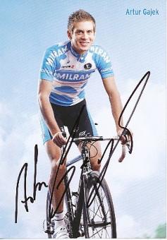 Artur Gajek  Team Milram   Radsport  Autogrammkarte original signiert 