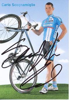 Carlo Scognamiqlio  Team Milram   Radsport  Autogrammkarte original signiert 