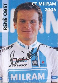 Rene Obst  Team Milram   Radsport  Autogrammkarte original signiert 
