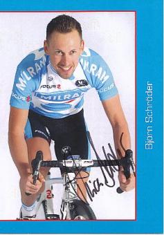 Björn Schröder  Team Milram   Radsport  Autogrammkarte original signiert 