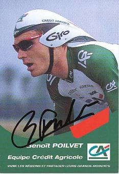 Benoit Poilvet  Team Equipe Credit Agricole  Radsport  Autogrammkarte original signiert 
