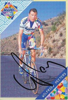 Wilfried Peeters  Team Mapei  Radsport  Autogrammkarte original signiert 