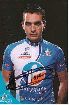 Xavier Florencio  Team Bouygues  Radsport  Autogrammkarte original signiert 