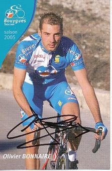 Olivier Bonnaire  Team Bouygues  Radsport  Autogrammkarte original signiert 