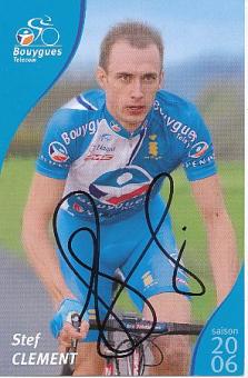 Stef Clement  Team Bouygues  Radsport  Autogrammkarte original signiert 