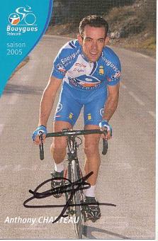 Anthony Charteau  Team Bouygues  Radsport  Autogrammkarte original signiert 