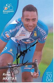Rony Martias  Team Bouygues  Radsport  Autogrammkarte original signiert 