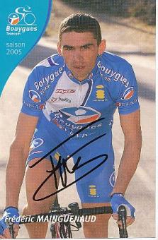 Frederic Mainguenaud  Team Bouygues  Radsport  Autogrammkarte original signiert 