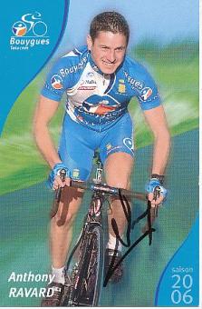Anthony Ravard  Team Bouygues  Radsport  Autogrammkarte original signiert 