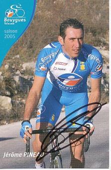 Jerome Pineau  Team Bouygues  Radsport  Autogrammkarte original signiert 