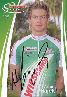 Artur Gajek  Team Wiesenhof  Radsport  Autogrammkarte original signiert 