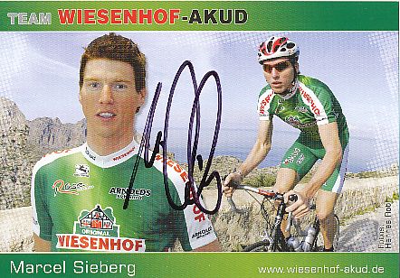 Marcel Sieberg  Team Wiesenhof  Radsport  Autogrammkarte original signiert 