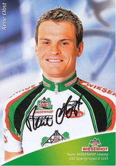 Rene Obst  Team Wiesenhof  Radsport  Autogrammkarte original signiert 