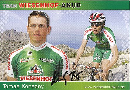 Tomas Konecny  Team Wiesenhof  Radsport  Autogrammkarte original signiert 