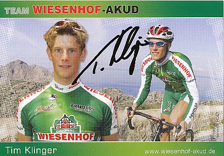 Tim Klinger  Team Wiesenhof  Radsport  Autogrammkarte original signiert 