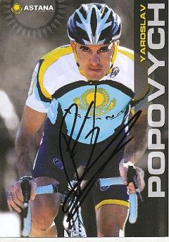 Yaroslav Popovych  Team Astana  Radsport  Autogrammkarte original signiert 