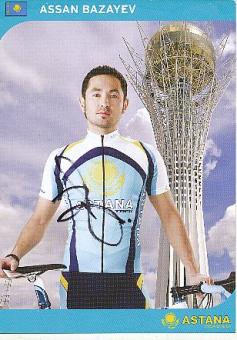 Assan Bazayev  Team Astana  Radsport  Autogrammkarte original signiert 