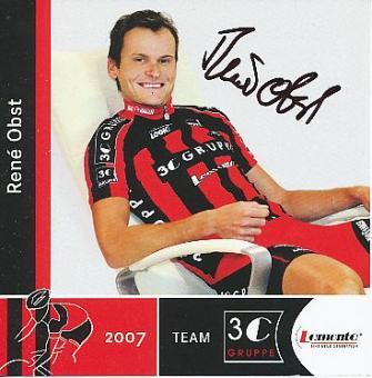 Rene Obst  Team 3C  Radsport  Autogrammkarte original signiert 