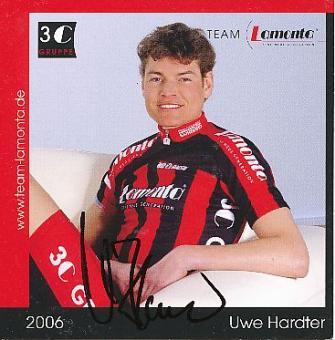 Uwe Hardter  Team 3C  Radsport  Autogrammkarte original signiert 