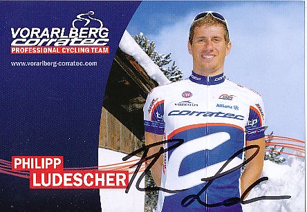 Philipp Ludescher  Team Voralberg  Radsport  Autogrammkarte original signiert 