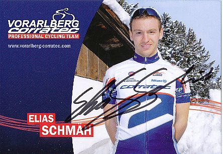 Elias Schmäh  Team Voralberg  Radsport  Autogrammkarte original signiert 