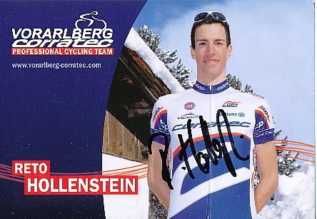 Reto Hollenstein  Team Voralberg  Radsport  Autogrammkarte original signiert 