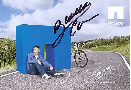 Cesare Benedetti  Team NetApp  Radsport  Autogrammkarte original signiert 