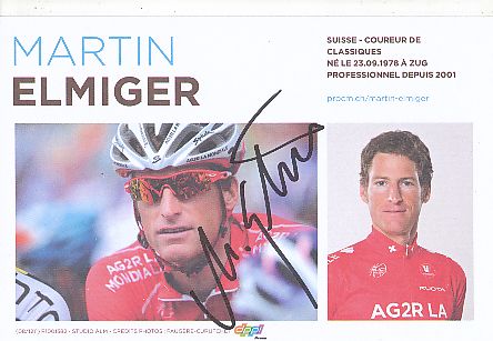 Martin Elmiger   Team Illes Baleares  Radsport  Autogrammkarte original signiert 