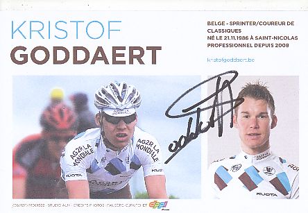 Kristof Goddaert   Team Illes Baleares  Radsport  Autogrammkarte original signiert 